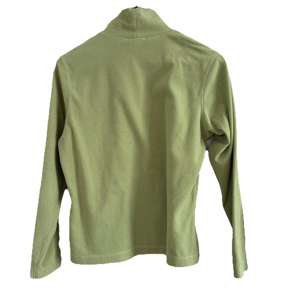 Columbia Women's Lime Green Pullover Fleece Turtleneck Size Medium Outdoor - Picture 5 of 13